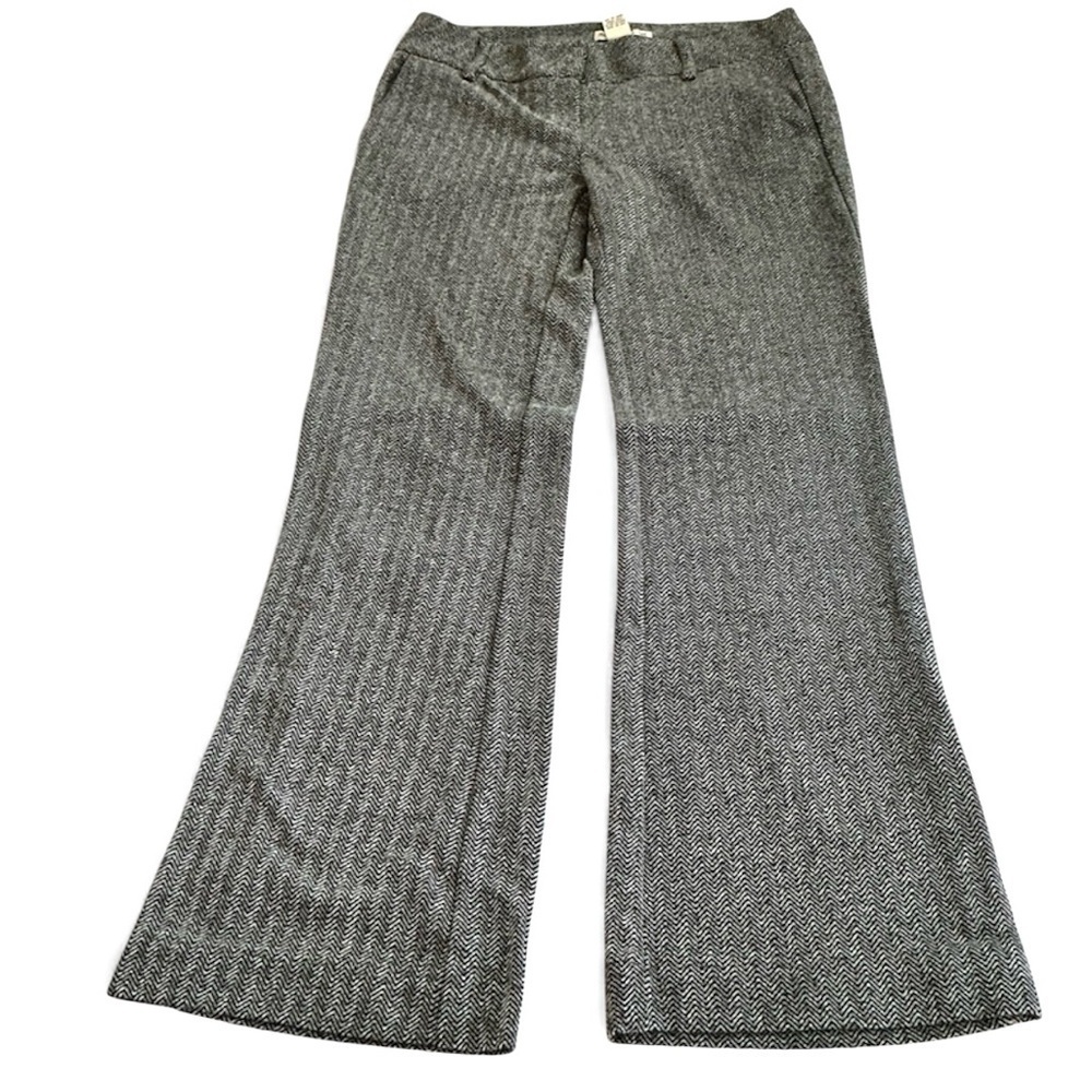 Forever 21 Black Wide Leg Tweed Winter Womens Pants Size XSmall
